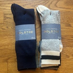 NWT 8 Gold Toe Casual Traveler Socks